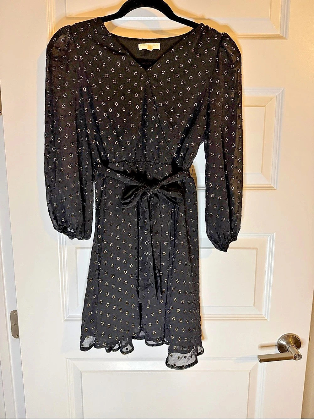 Chelsea & Violet Mini Long Sleeve Dress Black XL (16) Like New